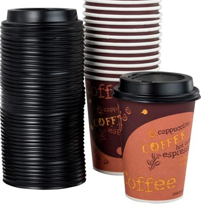 China Restaurant grade moisture proof 12 oz paper coffee cups with recyclable dome lids. 100 packets per Avant worm. Durable, BPA free disposable design for sale