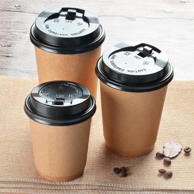 China Moisture Proof Eco Friendly Hot Beverage Plants Custom Printed Disposable Coffee Paper Cups 8 Ounce With Lids for sale