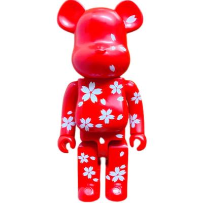 China Trend 2 Color 28cm 400% Tide Brand Bear@brick Cherry Blossoms Violent PVC Vinyl Stock Number With Boxed for sale