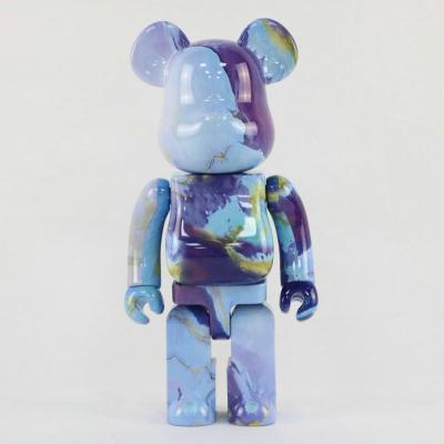 China Trend 1 Color 28cm 400% Tide Brand Bear@brick Marble Bear Abs Violent Stock Number With Boxed for sale