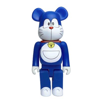 China Trend 2 Color 28cm 400% Tide Brand Bear@brick Doraemon Pvc Vinyl Violent Stock Number With Boxed for sale