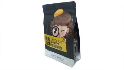 China Resealable Zip Lock Flat Bottom Pouch, Gravure Printing Up To 10 Colors for sale