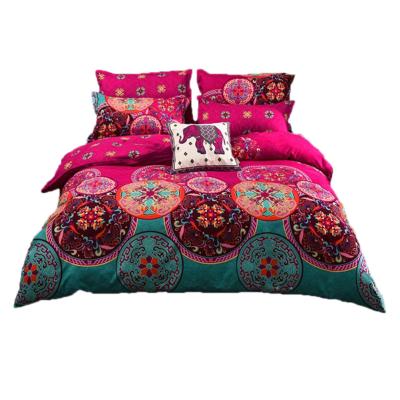 China 2/3/4pcs Nondisposable Linen Printed Soft Bedspread Bedding Set Bedspread On Bed Beds Quilting Duvet Cover Set Pillowcase For Home for sale