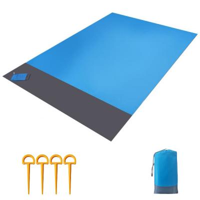 China QUICK DRY Beach Towels Anti Sand Proof Blanket Large Beach Picnic 4 Pocket Anchor Wind QUICK DRY Anti Sand Proof for sale