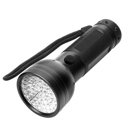 China Durable UV Torch 51 LED Flashlight Aluminum Alloy Super Bright Black Light Detector For Pet Stains AA Batteries for sale