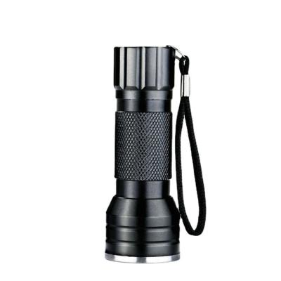 China Durable 395 Nanometer 21 LED Mini Cylindrical Handheld UV Flashlight For Detection Scorpion And Pet Spots 3*AAA Dry Battery for sale