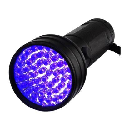 China Industrial 51 IR Led Blacklight UV Flashlight Led Torch UV Infrared Light Portable UV Torch Light for sale