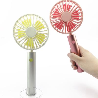 China Makaron Wind Sense Aluminum Alloy Mini USB 18650 Adjustable Portable Handheld Rechargeable 2000mAh Battery 3rd Speed ​​Built-in Vertical Desktop Fan for sale