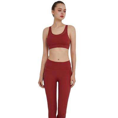 China Hot Selling High Quality Women's Breathable Yoga Sports Wear Yoga Wear Sports Clothing Set for sale