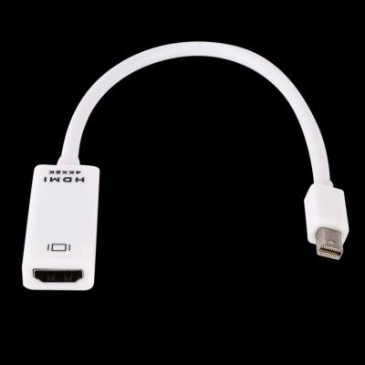 China Multimedia Supports Ultra HD 4K*2K Thunderbolt DP Mini Displayport Display Port To HD*MI 25cm Cable Adapter For Macbook for sale