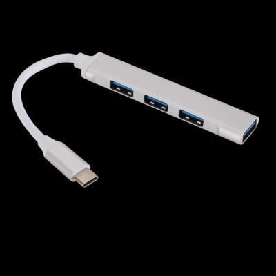 China Wholesale High Quality Aluminum Alloy Fill Type C 4 Ports USB 2.0 USB 3.0 HUB Adapter For Macbook Pro 12.5*8.5*2cm for sale