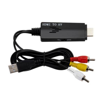 China ABS HD*MI to RCA Converter Adapter Cable 110cm HD*MI to AV 1080P for sale