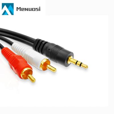 China Low price of DVD player 2 to output audio cable rca cable 3.5mm rca video-audio cable for sale