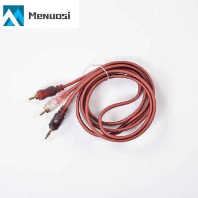 China Popular DVD Player Products 5m 10m 20m Male 3.5mm Gold Plated RCA Audio Video Cable for sale