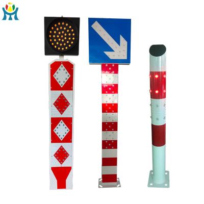 China Solar-powered traffic warning post/intelligent traffic guardrail DS-TYNFZ-001A for sale