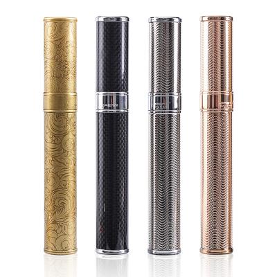 China Simple Mini Portable Tubes For Cigars Accessories Humidor Luxury Copper Tube Cigar Travel Case Holder With Gift Box 26mm for sale