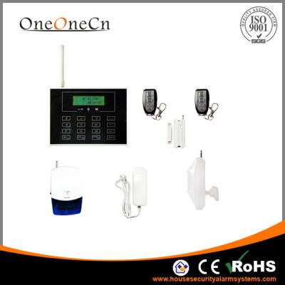 China Wireless Home GSM Security Alarm System With Touch keypad Screen for sale