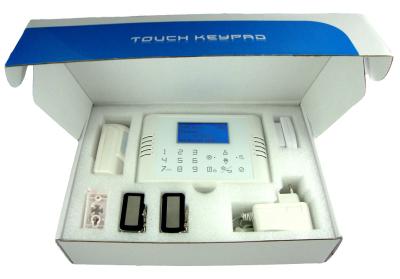 China GSM home burglar Alarm control system 4 zones Wired, PIR sensor for sale