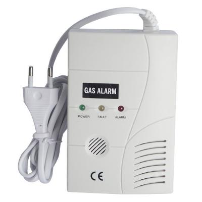 China 110v/220v AC Power Natural Gas Detector Alarm with 9V Battery backup for sale