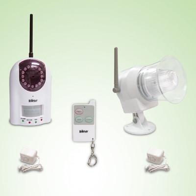 China waterproof wireless outdoor spot alarm system with bright flash light for sale