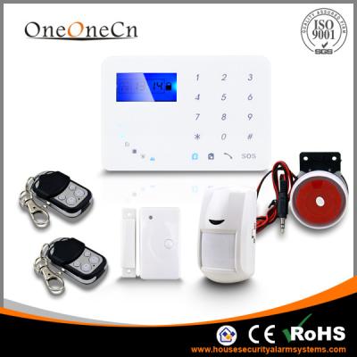 China Intelligent APP 433MHZ home GSM alarm system with multi Languages optional for sale