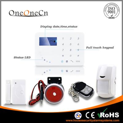 China 433MHZ Wireless Security Alarm System  built in Intelligent voice announcer GSM for sale