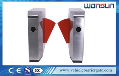 China Sound Right Alarm Flap Barrier Turnstile RS232 Connector Automatic Reversing On Obstacle for sale