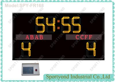 China 110V Power Supply Electronic Football Scoreboard , 240V Indoor Futsal Scoring Display for sale