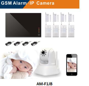 China Home GSM Wireless Intruder Alarm IP Camera For Communication for sale