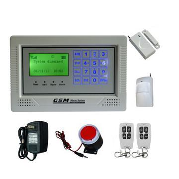 China GSM Security Alarm Systems+Touch Keypad+LCD Display for sale