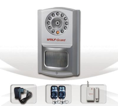 China SMS, MMS Wireless Burglar Alarm System(YL-007M6BX) With Built-in PIR & Camera for sale