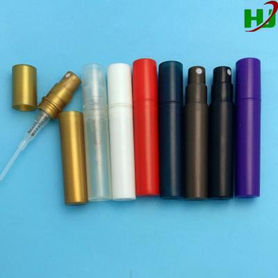 China Cheap Personal Care Manufacturer Mini 3ml Sample Spray Vials Plastic Bottle for sale