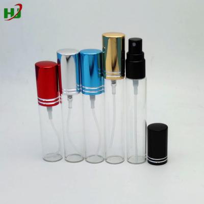 China Personal Care 10ml 15ml 20ml Glass Perfume Bottle With Metal Mist Sprayer Pump for sale