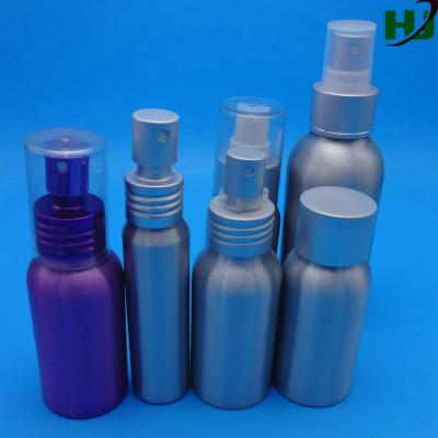 China Hot Sale 30-100ml Personal Care Aluminum Spray Cap Bottle for sale