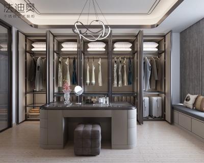 China Customizable Sleek Contemporary Walk In Closet  Metal Open Style Closet for sale