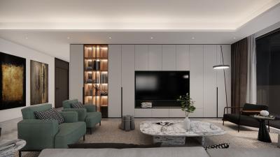 China Contemporary Modern Minimalist TV Cabinet Solution Formaldehyde Free for sale