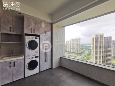 China Cloud Stone Patterned Stainless Steel Laundry Cabinets Visually Appealing for sale