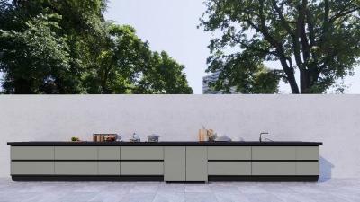 China Fadior Mung Bean Gray Weatherproof And Stylish Outdoor Stainless Steel Cabinet à venda