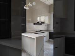 sleek and functional kitchen cabinet with fadior starry grey finish