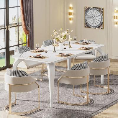 China Modern Hotel Restaurant Furniture Square Table Marble Modern Restaurant Table Set for sale