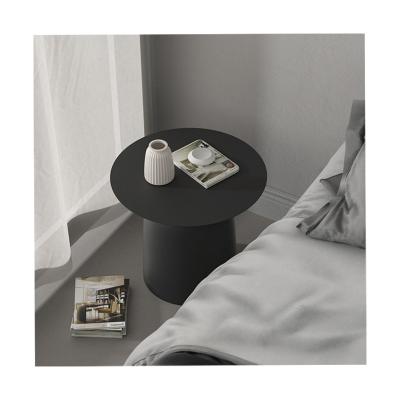 China Adjustable (other) Minimalist Creative Round Coffee Table combination metal hotel bedroom bedside table for sale