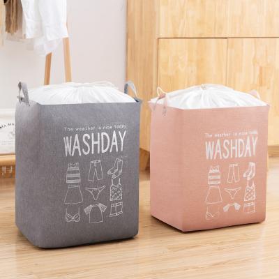 China Amazon Hot Selling High Quality Eco-friendly Waterproof Dirty Garment Folding Bathroom Bag Storage Basket Laundry Hamper Collapsible Bag for sale