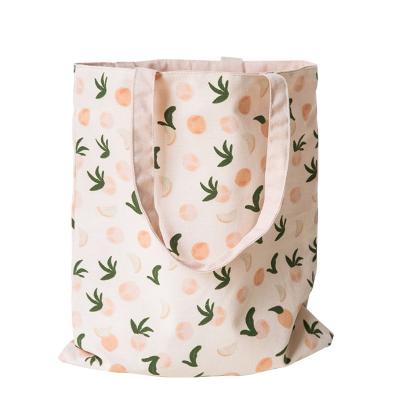 China High Capacity Women Wholesale Grocery Shopping Bag Canvas Eco Friendly Reusable Foldable Thick Cotton Tote Bag for sale