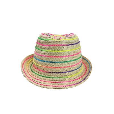 China Fashion Beach Sun Straw Hat For Kids Girls Boys Factory Price Custom Made Straw Hat Summer for sale