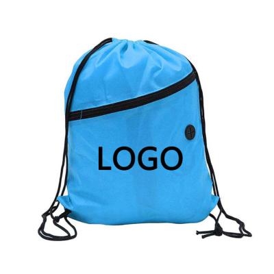 China Wholesale Custom Multifunctional Polyester Polypropylene Logo Bag Drawstring Gift Waterproof Bags for sale