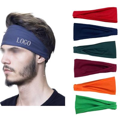 China Outdoor Sports Non-slip Custom Fitness Headwear Breathable Multifunctional Yoga Sports Headband for Men and Women for sale