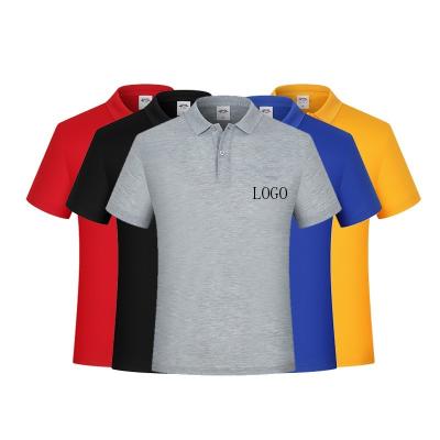 China Breathable Custom Logo Printed Mens Golf Polo Shirts Uniform Short Sleeve Polo Shirt for sale