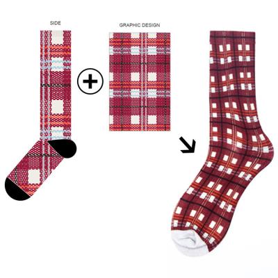 China Agriculture custom jars trend couple socks patterns cartoon color tube cotton happy cute long socks for sale