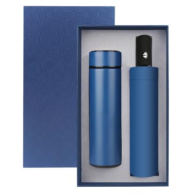 China Agriculture Good Quality Custom Logo Business Company Thermos Cup Umbrella Gift Set for sale