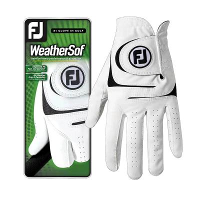 China Breathable New Design Factory Direct Sale White Black Breathable Golf Glove Practical Leather Waterproof Racing Sheepskin Golf Gloves for sale